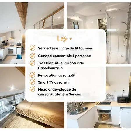 Ferienwohnung A Deux Pas Des Peniches Castelsarrasin Exterior foto